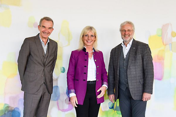 Michael Gößl, Ulrike Scharf und Klaus Umbach